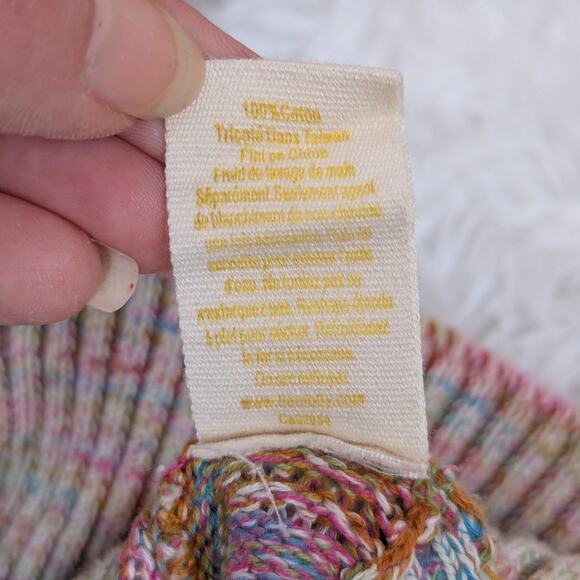 Anthropologie Lia Molly Dolman Sleeve Cardigan Sweater Rainbow Size Small - Picture 6 of 15